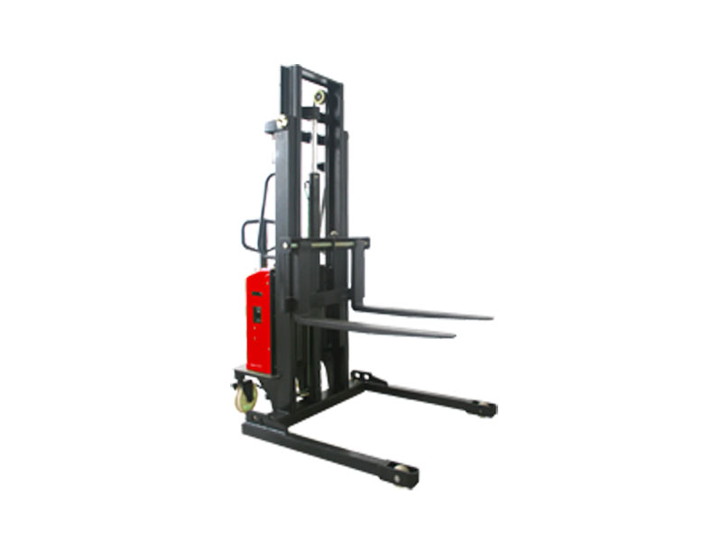 Semi-electric Stacker with Adjustable Fork-1