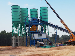 HZS 180 concrete batching plant in Vietnam