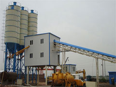 HZS90 concrete batching plant